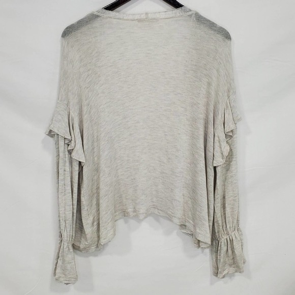 Willow & Clay Ruffle Sleeve Open Front Cardigan - Picture 2 of 4